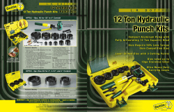 12 Ton Hydraulic Punch Kits