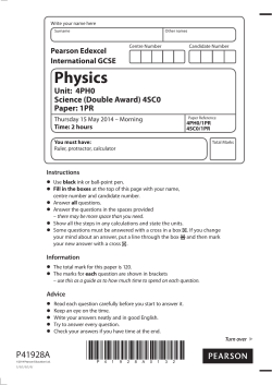 Question Paper - Edexcel