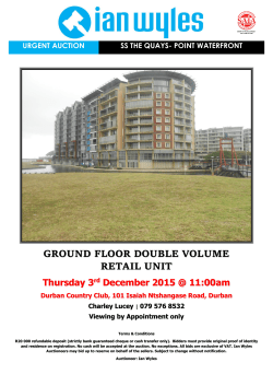 GROUND FLOOR DOUBLE VOLUME RETAIL UNIT