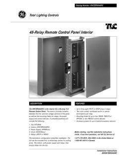 48-Relay Remote Control Panel Interior