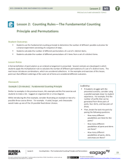 Precalculus Module 5, Topic A, Lesson 2: Teacher