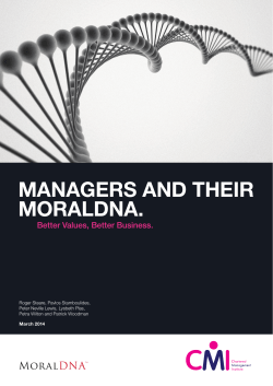 managers and their moraldna.