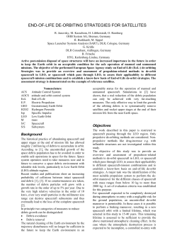 end-of-life de-orbiting strategies for satellites