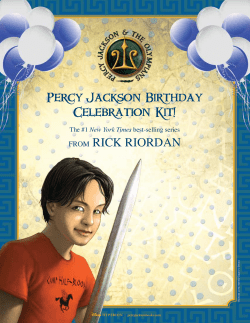Percy Jackson Birthday Celebration Kit!
