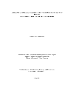 Assessing and Managing Cruise Ship Tourism