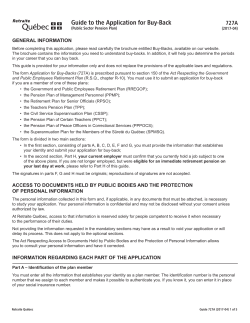 Application for Buy-Back