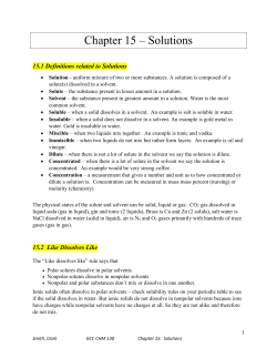Chapter 15 &ndash; Solutions