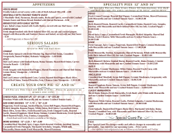 Carry-out MENU