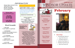 February 2017 Newsletter