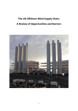 The UK Offshore Wind Supply Chain: A Review