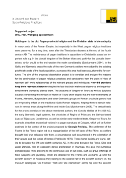 Pagan provincial religion and the Christian state in late antiquity