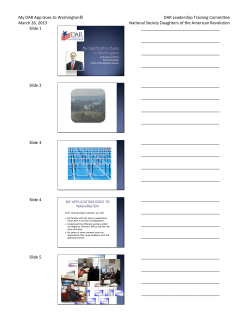 My DAR App Goes to Washington&copy; DAR Leadership Training