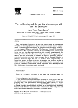 The red herring and the pet fish: why concepts still can`t be prototypes