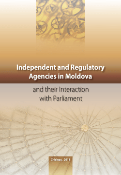 Independent and Regulatory Agencies in Moldova