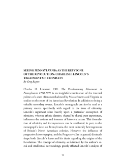 Seeing Pennsylvania as the Keystone of the Revolution: Charles H