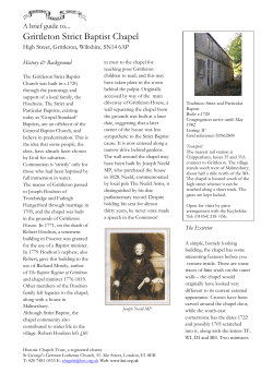 Grittleton Strict Baptist Chapel