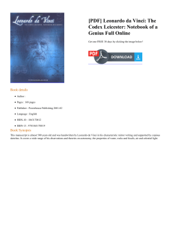 Leonardo da Vinci: The Codex Leicester