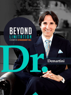 Cover Story - Dr. Demartini