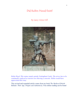 Did Robin Hood Exist?
