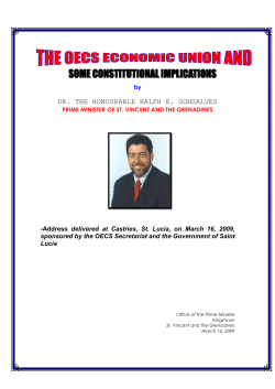 the oecs economic union and some consitutional implications
