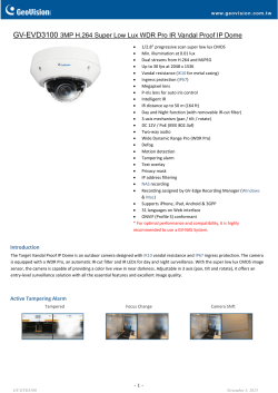 GV-EVD3100 3MP H.264 Super Low Lux WDR Pro IR Vandal Proof