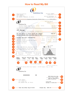 How to Read My Bill - southjerseygas.com