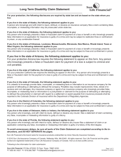 KC3283A-Long Term Disability Claim Statement