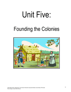 File - Founding the Colonies