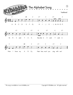 Alphabet Song Sheet Music