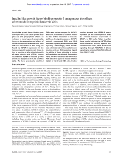 Insulin-like growth factor binding protein-3