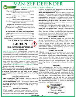 Man-Zef Defender - Custom Agronomics