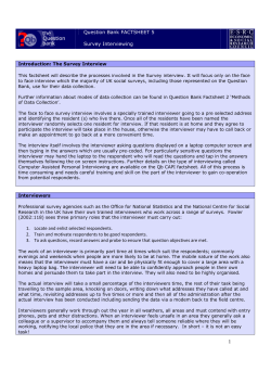 Survey Interviewing