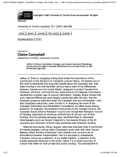 Claire Campbell - Queen`s University