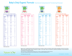 Baby`s Only Organic&reg; Formula Nutritional