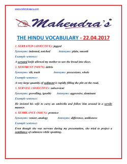 the hindu vocabulary - 22.04.2017
