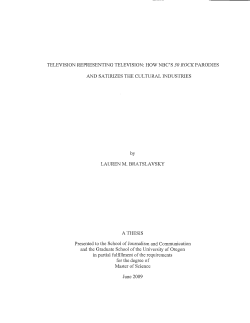 TELEVISION REPRESENTING TELEVISION