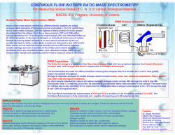 continous flow isotope ratio mass spectrometry