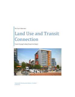 Land Use and Transit Connection