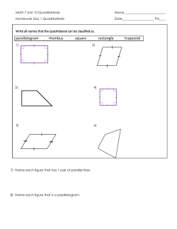 parallelogram rhombus square rectangle trapezoid