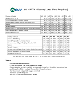 247 - PATH - Kearny Loop (Fare Required) Note