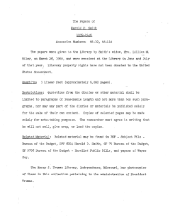 Papers: Director, Bureau of the Budget, 1939-46