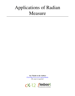 Applications of Radian Measure - CK