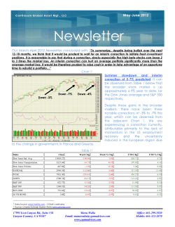 CGAM Newsletter May-June 2012