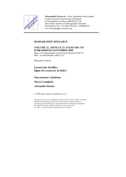 Lowest-low fertility: Signs of a recovery in Italy?