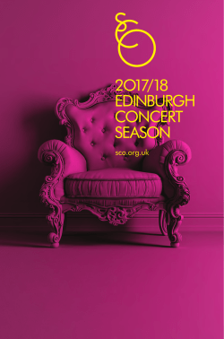Edinburgh - Concert Season 2017/18