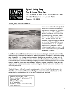 Spiral Jetty Day for Science Teachers