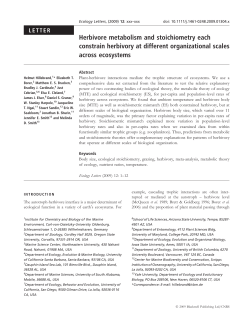 Herbivore metabolism and stoichiometry each constrain herbivory at