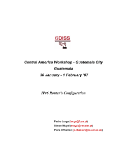 Router Configuration #1