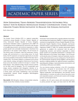 the full publication PDF - Korea Economic Institute