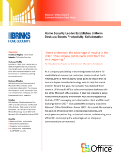 Home Security Leader Establishes Uniform Desktop